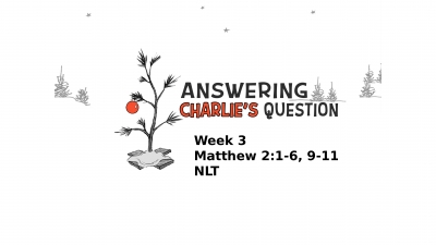 Answering Charlie’s Question 3